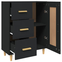 Thumbnail for Sideboard Schwarz 69,5x34x90 cm Holzwerkstoff