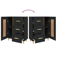 Thumbnail for Sideboard Schwarz 69,5x34x90 cm Holzwerkstoff