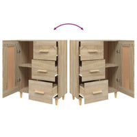 Thumbnail for Sideboard Sonoma-Eiche 69,5x34x90 cm Holzwerkstoff