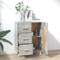 Thumbnail for Sideboard Betongrau 69,5x34x90 cm Holzwerkstoff