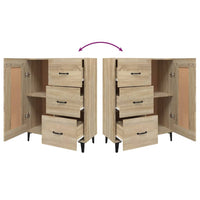 Thumbnail for Sideboard Sonoma-Eiche 69,5x34x90 cm Holzwerkstoff