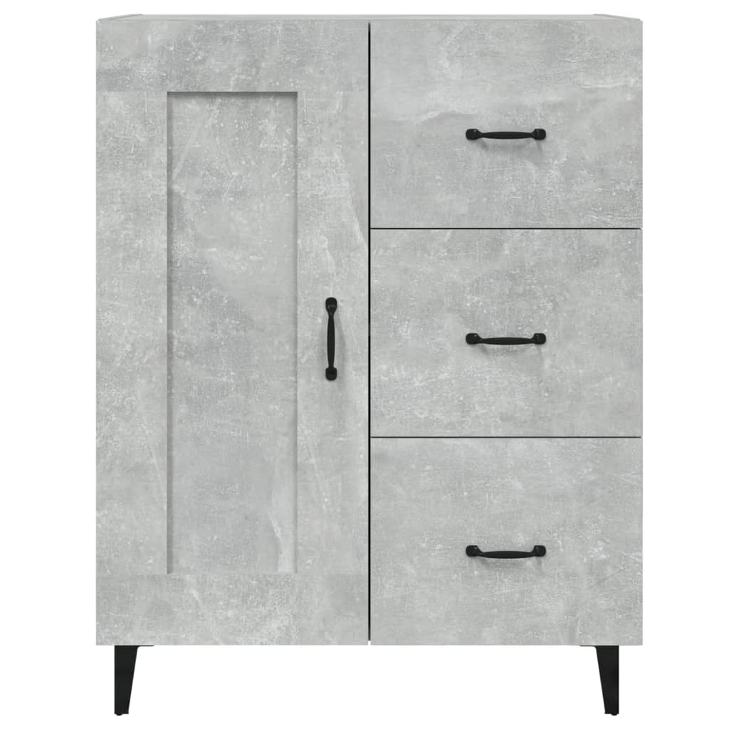 Sideboard Betongrau 69,5x34x90 cm Holzwerkstoff