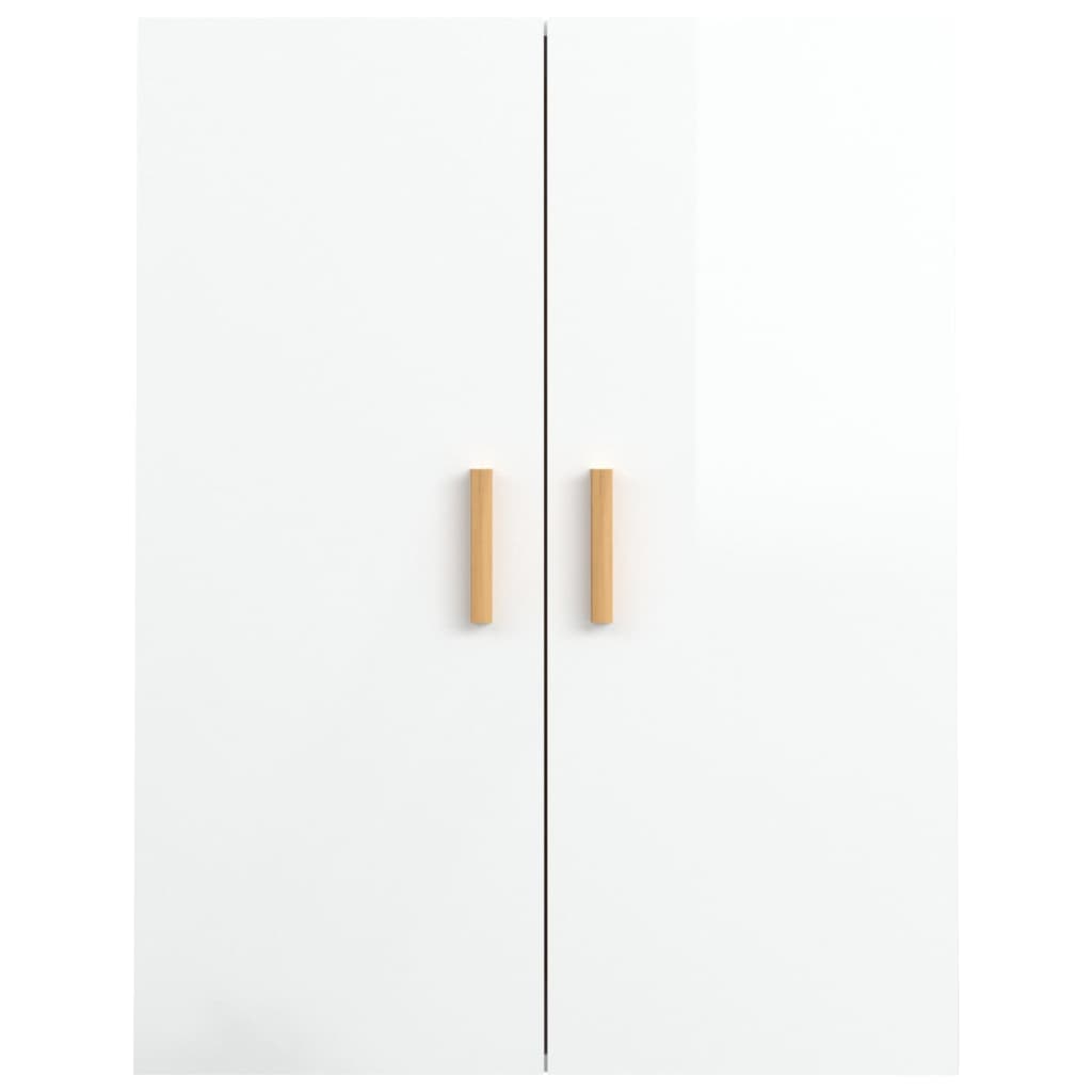 Hängeschrank Hochglanz-Weiß 69,5x34x90 cm