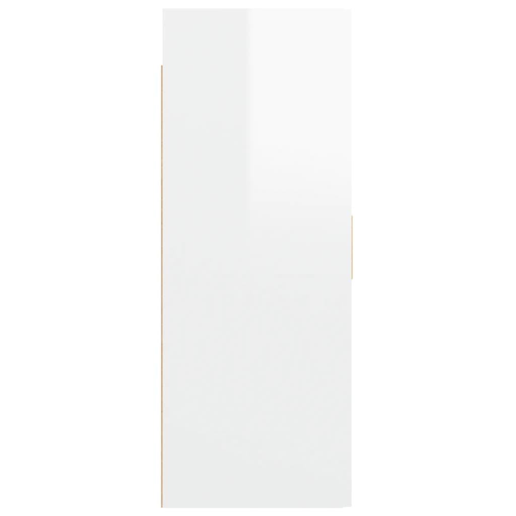 Hängeschrank Hochglanz-Weiß 69,5x34x90 cm