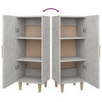 Thumbnail for Sideboard Betongrau 34,5x34x90 cm Holzwerkstoff