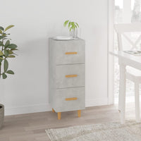 Thumbnail for Sideboard Betongrau 34,5x34x90 cm Holzwerkstoff
