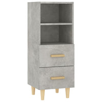 Thumbnail for Sideboard Betongrau 34,5x34x90 cm Holzwerkstoff