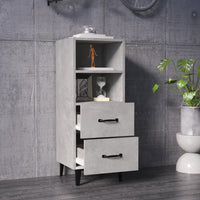 Thumbnail for Sideboard Betongrau 34,5x34x90 cm Holzwerkstoff