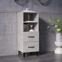 Thumbnail for Sideboard Betongrau 34,5x34x90 cm Holzwerkstoff
