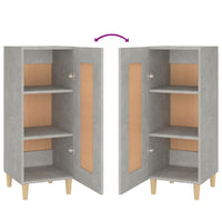 Thumbnail for Sideboard Betongrau 34,5x34x90 cm Holzwerkstoff