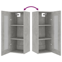 Thumbnail for Hängeschrank Betongrau 34,5x34x90 cm