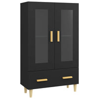 Thumbnail for Highboard Schwarz 70x31x115 cm Holzwerkstoff