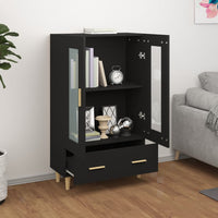 Thumbnail for Highboard Schwarz 70x31x115 cm Holzwerkstoff