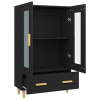 Thumbnail for Highboard Schwarz 70x31x115 cm Holzwerkstoff