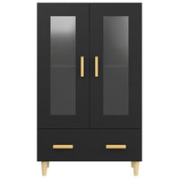 Thumbnail for Highboard Schwarz 70x31x115 cm Holzwerkstoff