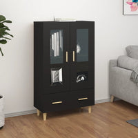 Thumbnail for Highboard Schwarz 70x31x115 cm Holzwerkstoff