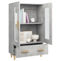 Thumbnail for Highboard Betongrau 70x31x115 cm Holzwerkstoff