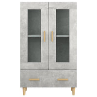 Thumbnail for Highboard Betongrau 70x31x115 cm Holzwerkstoff