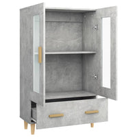 Thumbnail for Highboard Betongrau 70x31x115 cm Holzwerkstoff