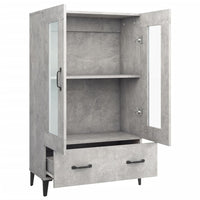 Thumbnail for Highboard Betongrau 70x31x115 cm Holzwerkstoff