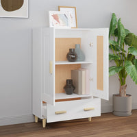 Thumbnail for Highboard Weiß 70x31x115 cm Holzwerkstoff