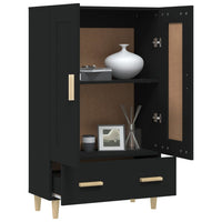 Thumbnail for Highboard Schwarz 70x31x115 cm Holzwerkstoff