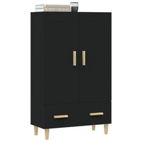 Thumbnail for Highboard Schwarz 70x31x115 cm Holzwerkstoff