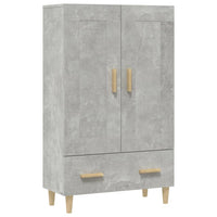 Thumbnail for Highboard Betongrau 70x31x115 cm Holzwerkstoff