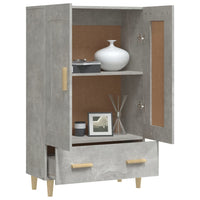 Thumbnail for Highboard Betongrau 70x31x115 cm Holzwerkstoff