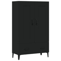 Thumbnail for Highboard Schwarz 70x31x115 cm Holzwerkstoff