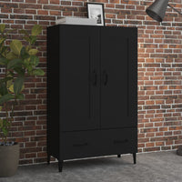 Thumbnail for Highboard Schwarz 70x31x115 cm Holzwerkstoff