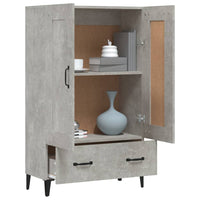 Thumbnail for Highboard Betongrau 70x31x115 cm Holzwerkstoff