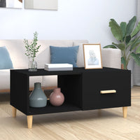 Thumbnail for Couchtisch Schwarz 89,5x50x40 cm Holzwerkstoff