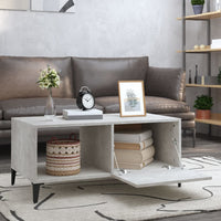 Thumbnail for Couchtisch Betongrau 90x50x40 cm Holzwerkstoff