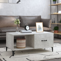 Thumbnail for Couchtisch Betongrau 90x50x40 cm Holzwerkstoff
