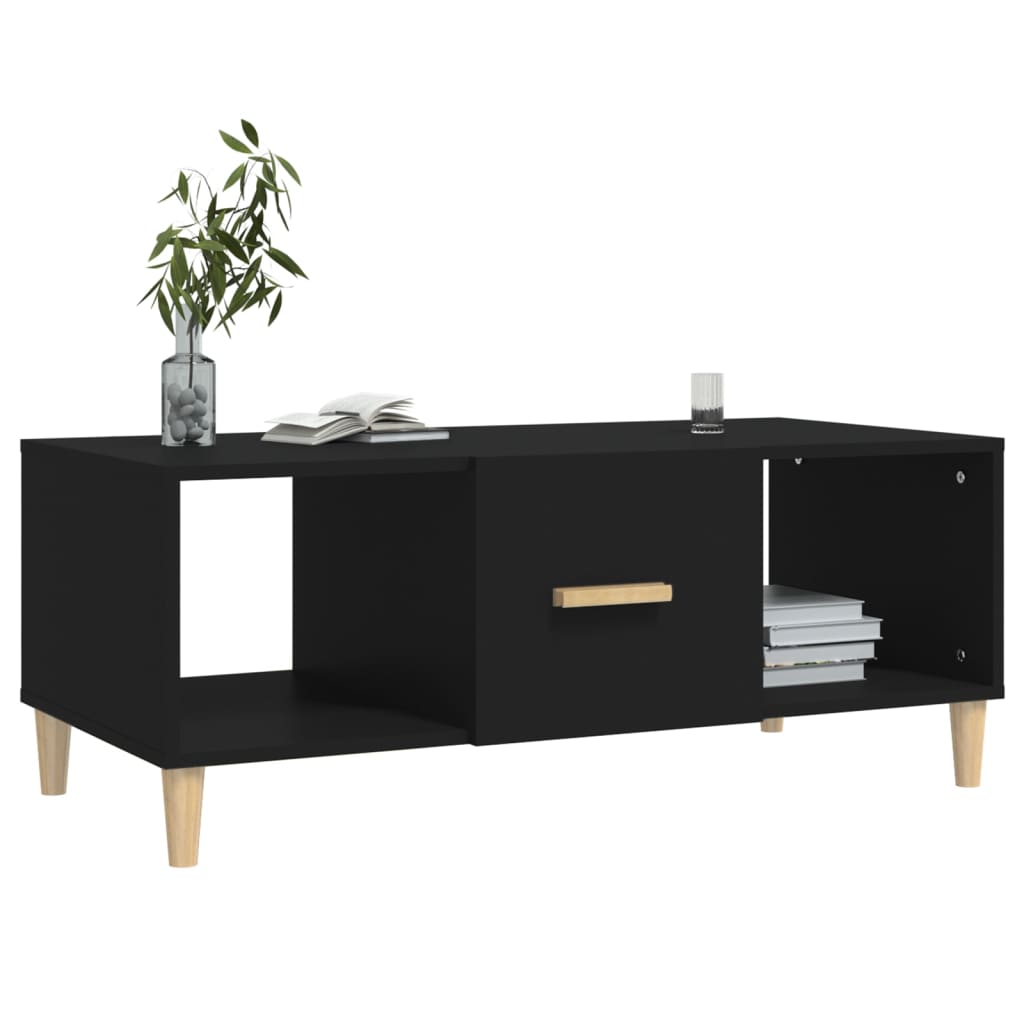 Couchtisch Schwarz 102x50x40 cm Holzwerkstoff