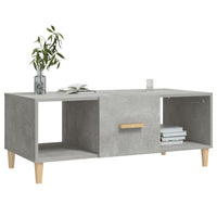 Thumbnail for Couchtisch Betongrau 102x50x40 cm Holzwerkstoff