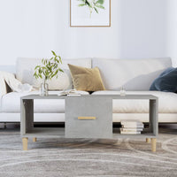 Thumbnail for Couchtisch Betongrau 102x50x40 cm Holzwerkstoff