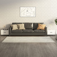 Thumbnail for Couchtische mit Metallbeinen 2 Stk. Weiß 50x50x40 cm