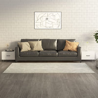 Thumbnail for Couchtische mit Metallbeinen 2 Stk. Hochglanz-Weiß 50x50x40 cm
