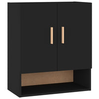 Thumbnail for Wandschrank Schwarz 60x31x70 cm Holzwerkstoff