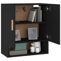 Thumbnail for Wandschrank Schwarz 60x31x70 cm Holzwerkstoff