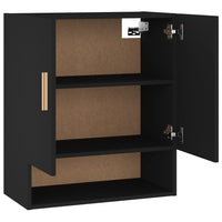 Thumbnail for Wandschrank Schwarz 60x31x70 cm Holzwerkstoff