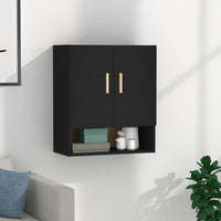 Thumbnail for Wandschrank Schwarz 60x31x70 cm Holzwerkstoff