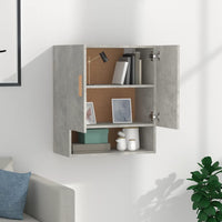 Thumbnail for Wandschrank Betongrau 60x31x70 cm Holzwerkstoff