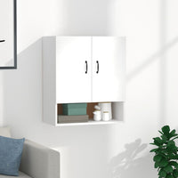 Thumbnail for Wandschrank Weiß 60x31x70 cm Holzwerkstoff