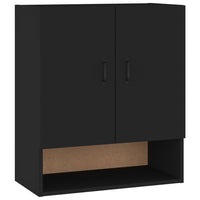 Thumbnail for Wandschrank Schwarz 60x31x70 cm Holzwerkstoff