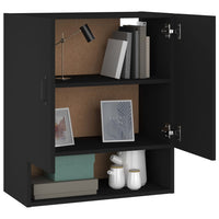 Thumbnail for Wandschrank Schwarz 60x31x70 cm Holzwerkstoff