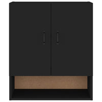 Thumbnail for Wandschrank Schwarz 60x31x70 cm Holzwerkstoff