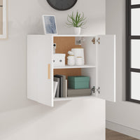 Thumbnail for Wandschrank Weiß 60x30x60 cm Holzwerkstoff